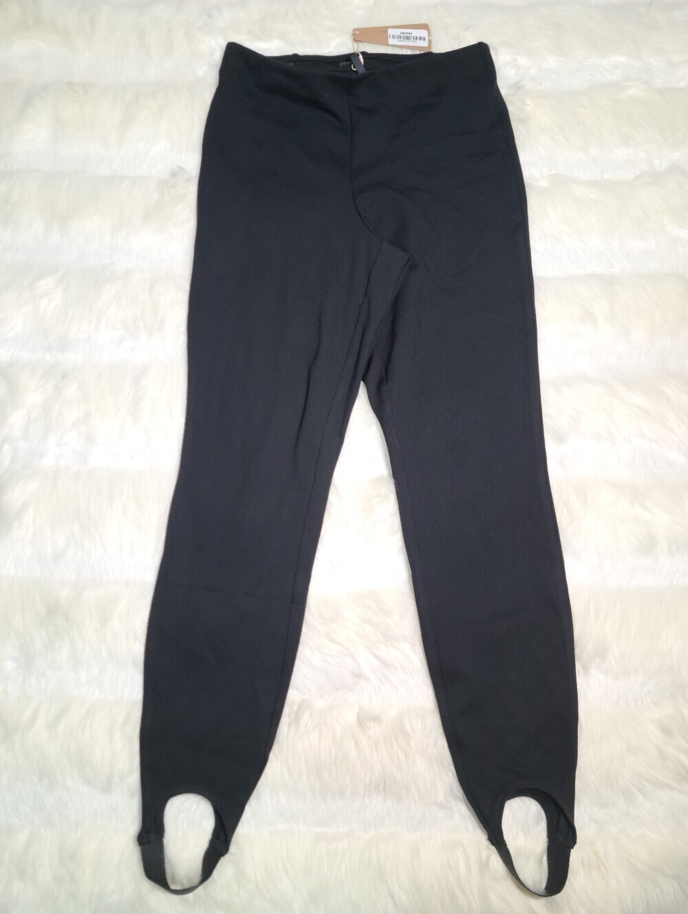 SKIMS The Essential Pants High Waist Stirrup Legging Black Obsidian Large NEW
